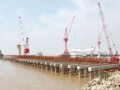 Wharf construction project for Nantong Rainbow Heavy Machine